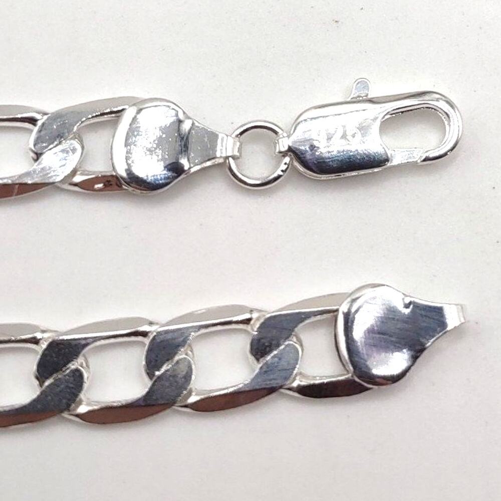 925 Silver 6mm Cuban Chain Necklace Jewelry Anniversary Birthday Gift New!!!